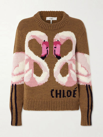 Chloé Intarsia wool sweater at Collagerie