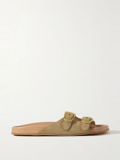 Chloé Polly suede slides at Collagerie