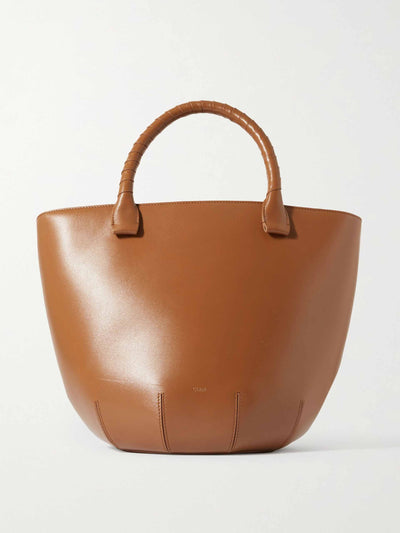 Chloé Tan sabia leather tote at Collagerie