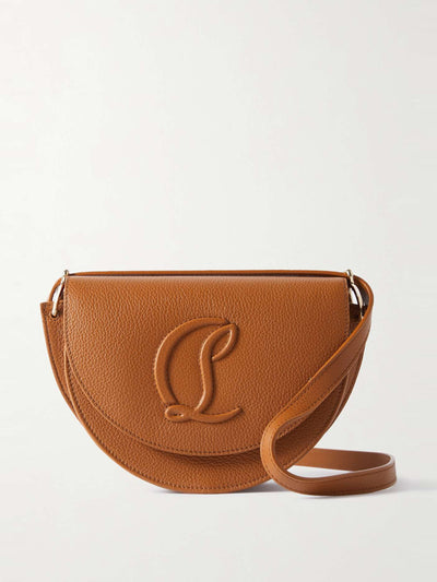 Christian Louboutin By My Side embossed textured-leather shoulder bag at Collagerie