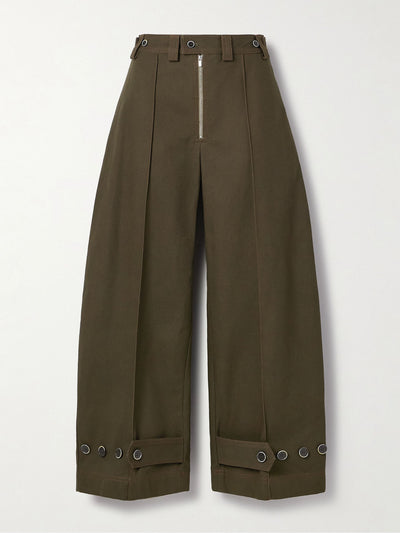 Christopher John Roger Cotton-twill wide-leg pants at Collagerie