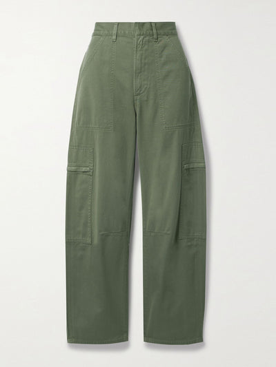 Citizens Of Humanity Green organic cotton cargo pants at Collagerie