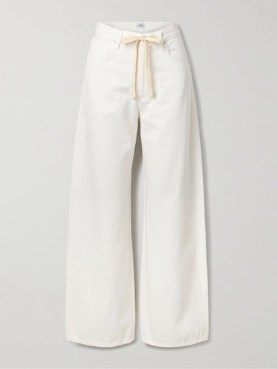 Citizens Of Humanity Brynn Drawstring mid-rise wide-leg jeans at Collagerie