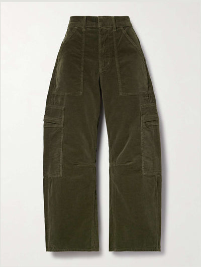 Citizens Of Humanity Marcelle cotton-blend corduroy wide-leg cargo pants at Collagerie