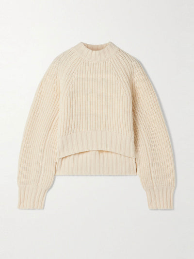 Co Ribbed wool-blend sweater at Collagerie