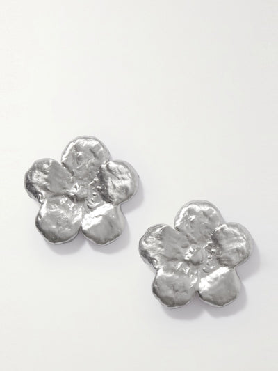 Completedworks Flower silver-plated earrings at Collagerie