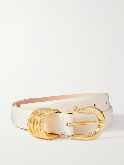 Déhanche Hollyhock leather belt at Collagerie