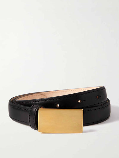 Déhanche Signet leather belt at Collagerie