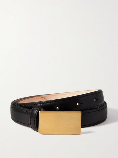 Déhanche Signet leather belt at Collagerie