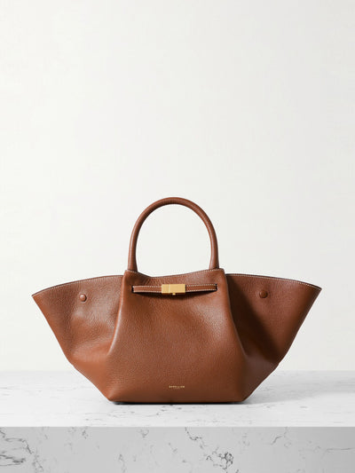 Demellier New York Midi textured-leather tote at Collagerie