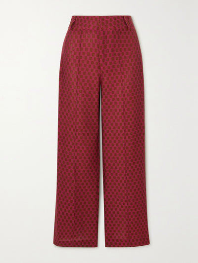 Destree Yoshi jacquard wide-leg pants at Collagerie