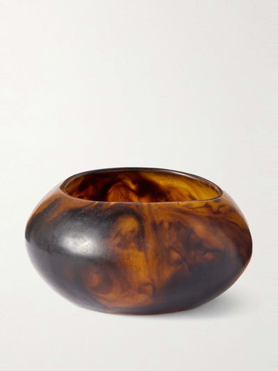 Dinosaur Designs Large Boulder tortoiseshell resin bangle at Collagerie
