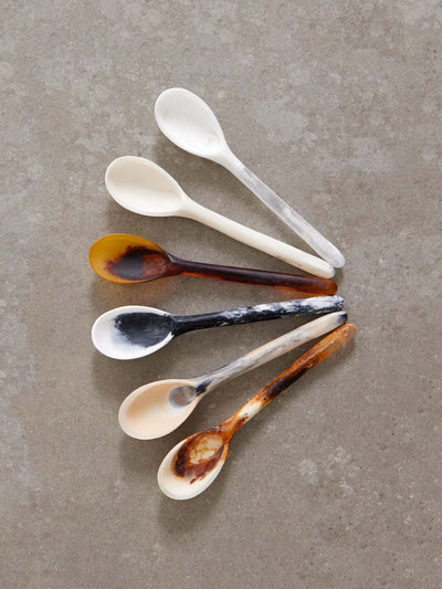 Dinosaur Designs Stone resin spoons (set of 6) at Collagerie