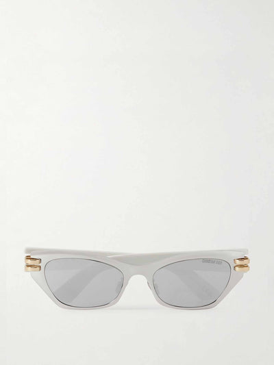 Dior Eyewear CDior B3U cat-eye silver-tone and acetate sunglasses at Collagerie