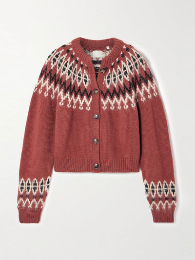 Dôen Clarke Fair Isle wool-blend cardigan at Collagerie