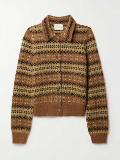 Dôen Fair isle knitted cardigan at Collagerie