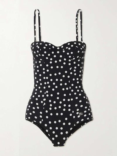 Dolce & Gabbana Polka-dot underwired swimsuit at Collagerie