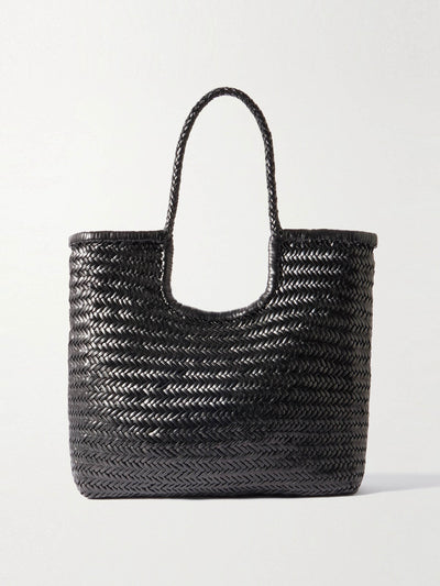 Dragon Diffusion NS Diagonal Triple Jump woven leather tote at Collagerie