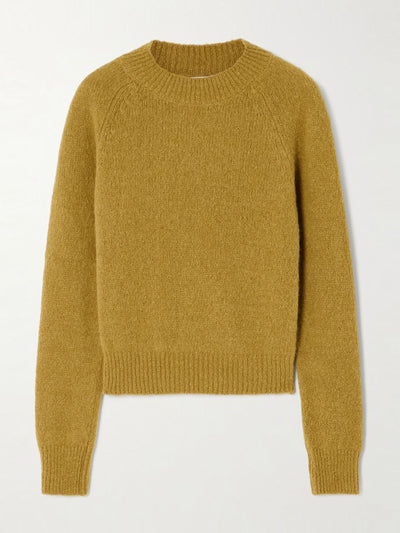 Dries Van Noten Brushed alpaca-blend sweater at Collagerie