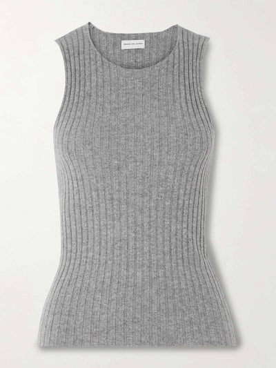 Dries Van Noten Ribbed cashmere tank at Collagerie