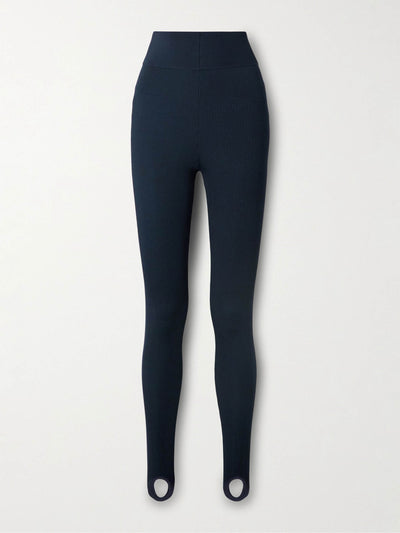 Dries Van Noten Tiflet ribbed-knit stirrup leggings at Collagerie