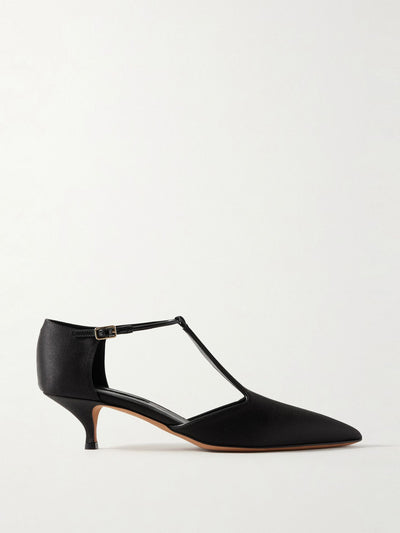 Emma Parsons Leandra satin point-toe pumps at Collagerie