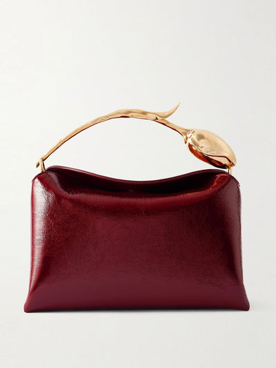 ERDEM Bloom midi patent-leather bag at Collagerie