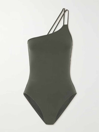 Eres One-shoulder green swimsuit at Collagerie