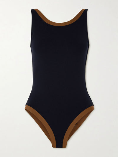 Eres Sombrero two-tone swimsuit at Collagerie