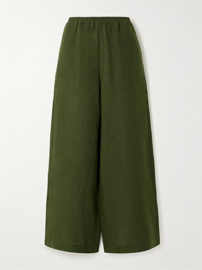 Eres L'Intemporel linen wide-leg pants at Collagerie