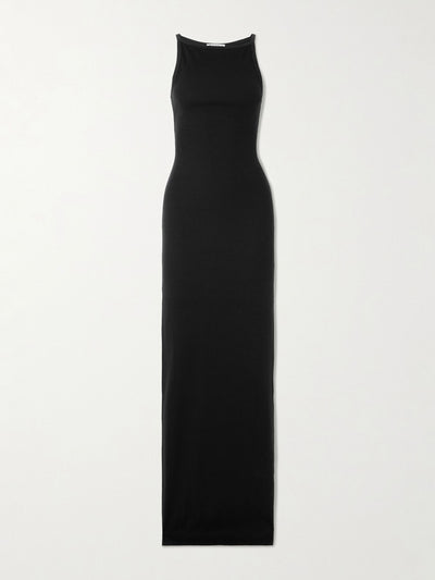 Éterne Iris ribbed stretch-cotton and modal-blend jersey maxi dress at Collagerie