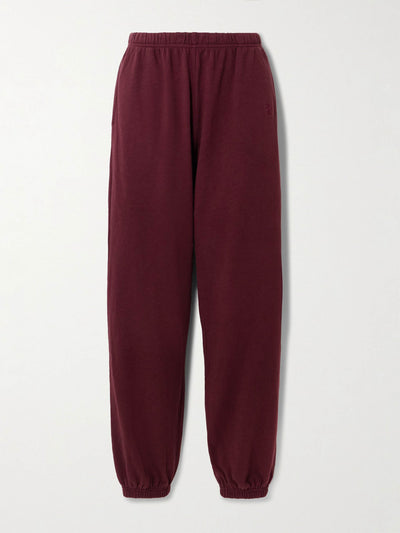 Éterne Vinny embroidered tapered cotton-jersey track pants at Collagerie