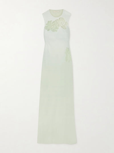 Faithfull The Brand Biarritz lace-trimmed silk crepe de chine maxi dress at Collagerie