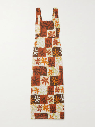 Faithfull The Brand Printed linen maxi dress at Collagerie