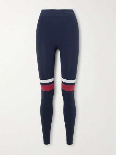 Falke Maximum Warm striped recycled-jersey ski leggings at Collagerie