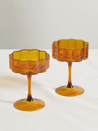 Fazeek Wave cocktail coupes (set of 2) at Collagerie