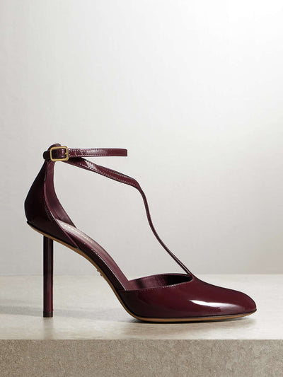 Ferragamo Lysandra patent-leather pumps at Collagerie