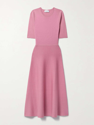 Gabriela Hearst Seymore cashmere and silk-blend midi dress at Collagerie