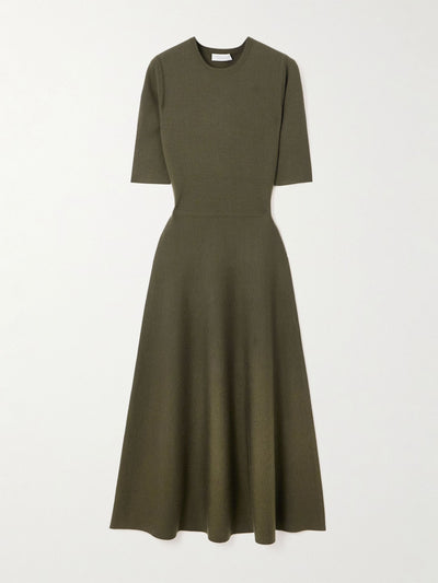 Gabriela Hearst Seymore wool, cashmere and silk-blend midi dress at Collagerie