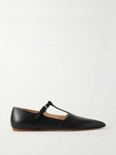 Gabriela Hearst Lola Ballerina leather Mary Jane point-toe flats at Collagerie