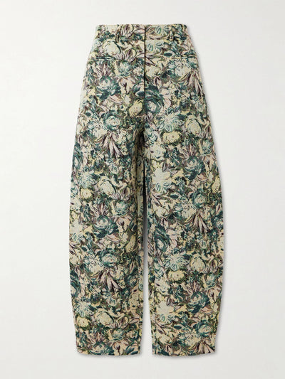 Ganni Floral jacquard pants at Collagerie