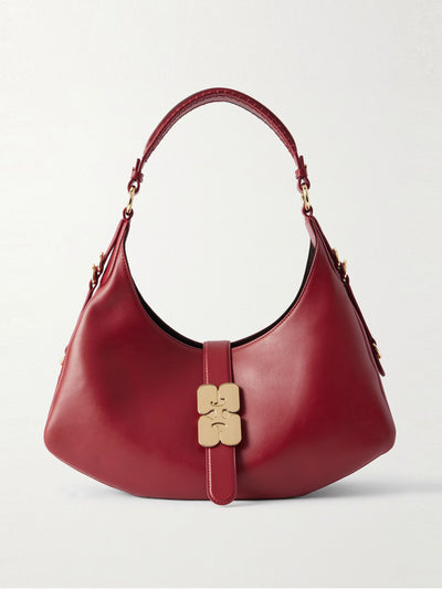 Ganni Kat small leather shoulder bag at Collagerie