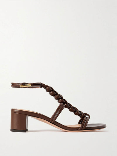 Gianvito Rossi 45 woven leather sandals at Collagerie