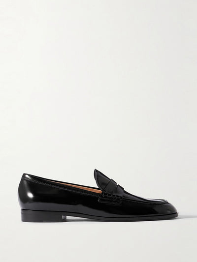 Gianvito Rossi Georgie patent-leather loafers at Collagerie