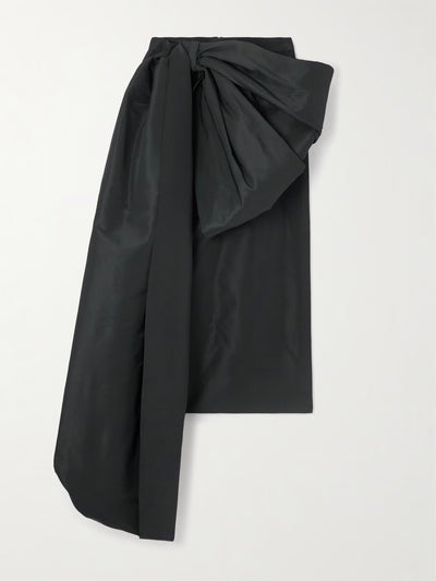 Givenchy Bow-embellished taffeta midi skirt at Collagerie