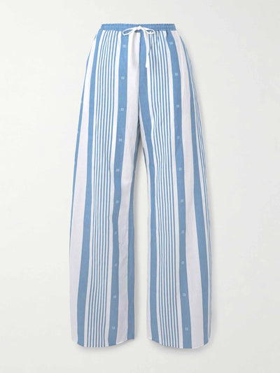 Givenchy Striped cotton and linen-blend pants at Collagerie