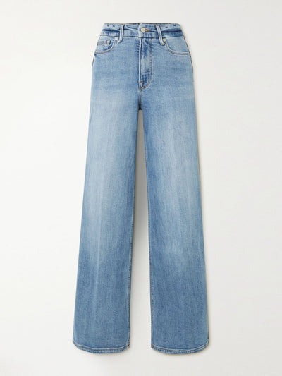 Good American Recycled high-rise wide-leg jeans at Collagerie