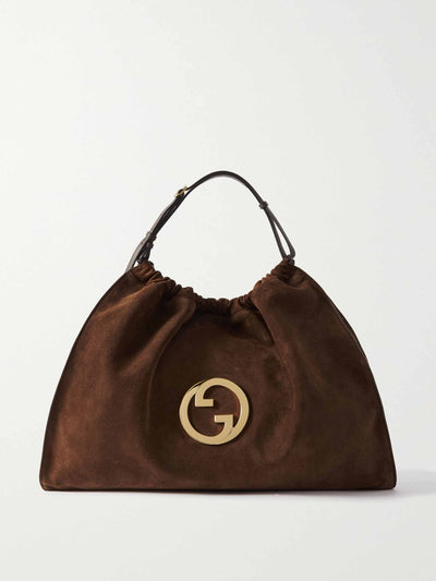 Gucci Blondie large embellished suede tote at Collagerie