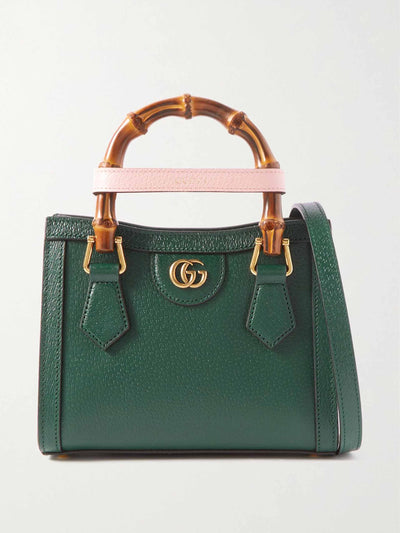 Gucci Mini textured-leather tote at Collagerie