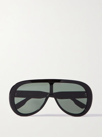 Gucci Eyewear Oversized D-frame acetate sunglasses at Collagerie